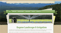 Desktop Screenshot of eugenelandscapeirrigation.com