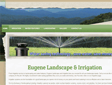 Tablet Screenshot of eugenelandscapeirrigation.com